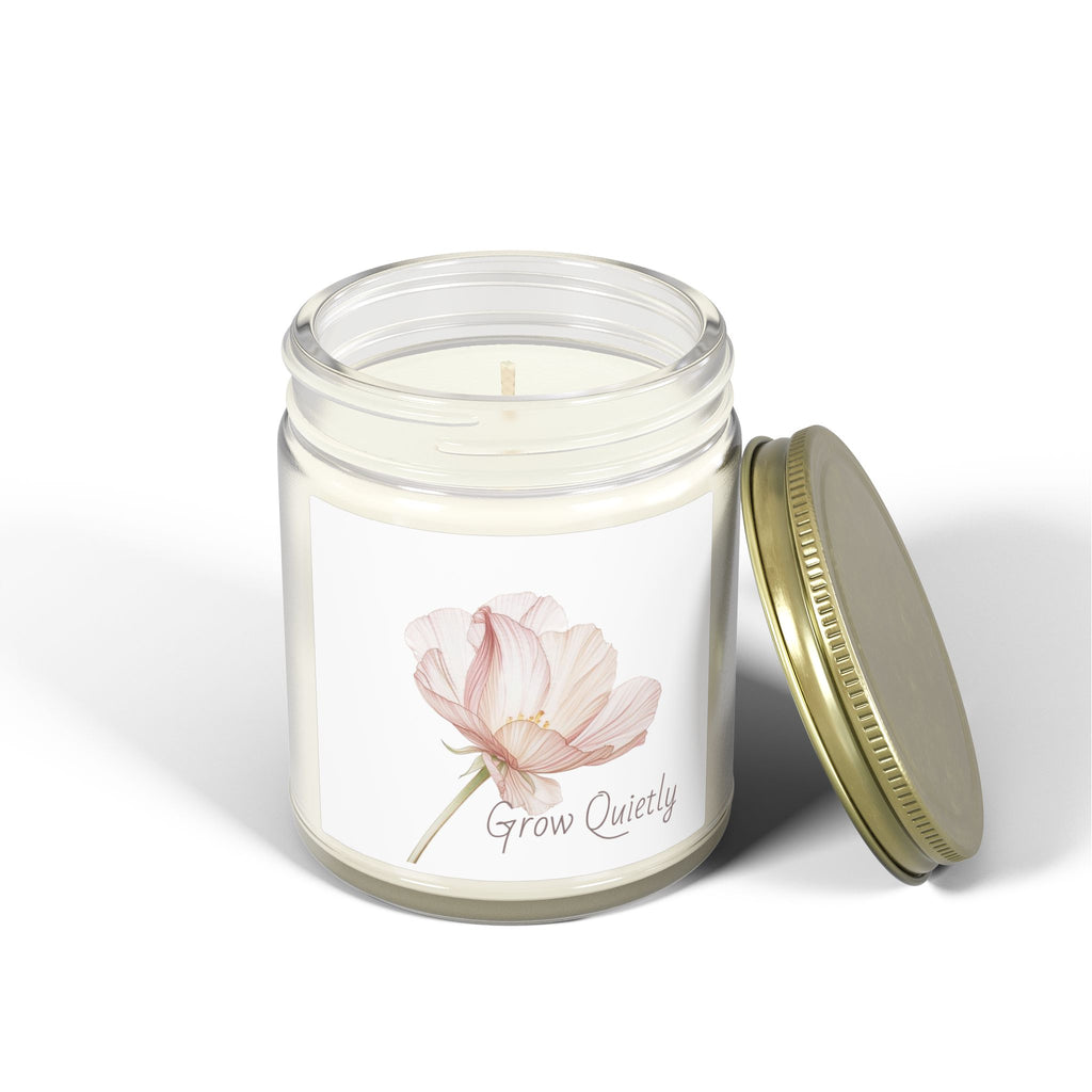 Grow Quietly Lavender Candle — Scented Coconut Apricot Wax (4oz, 9oz)