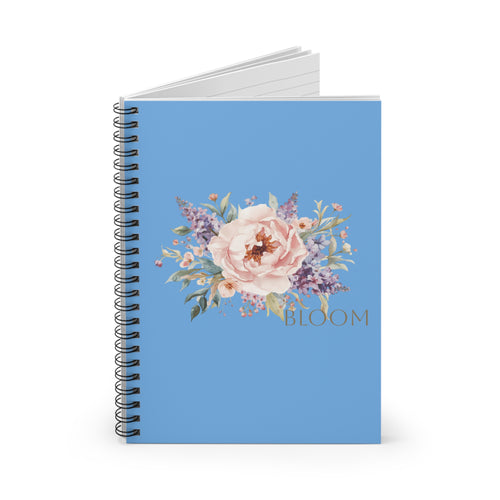 Bloom Watercolor Floral Spiral Notebook — Ruled Journal for Self-Discovery & Creativity
