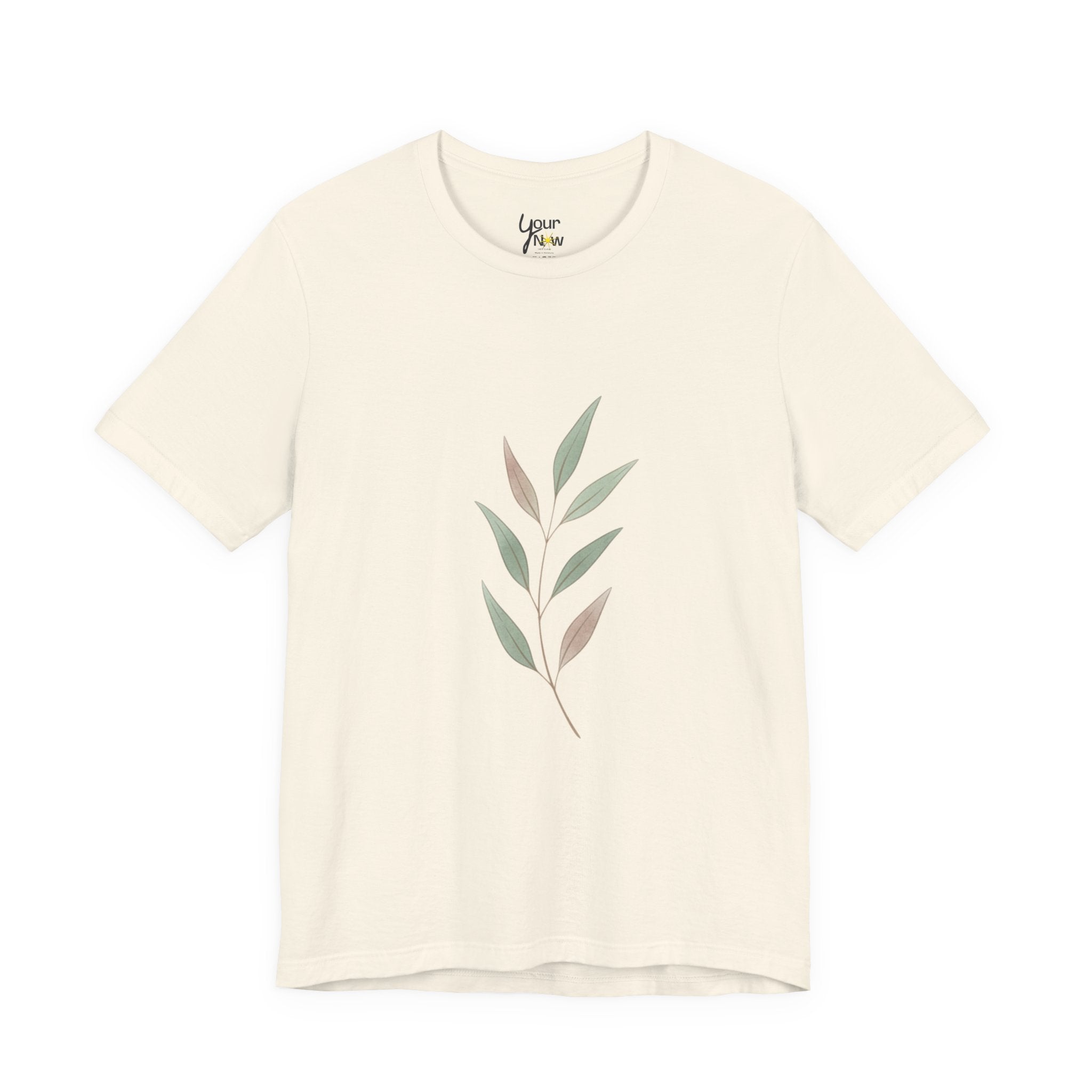 Minimal Botanical Tee | Quiet Luxury, Neutral Minimalist