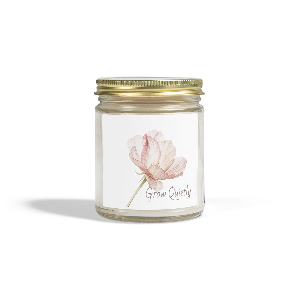 Grow Quietly Lavender Candle — Scented Coconut Apricot Wax (4oz, 9oz)
