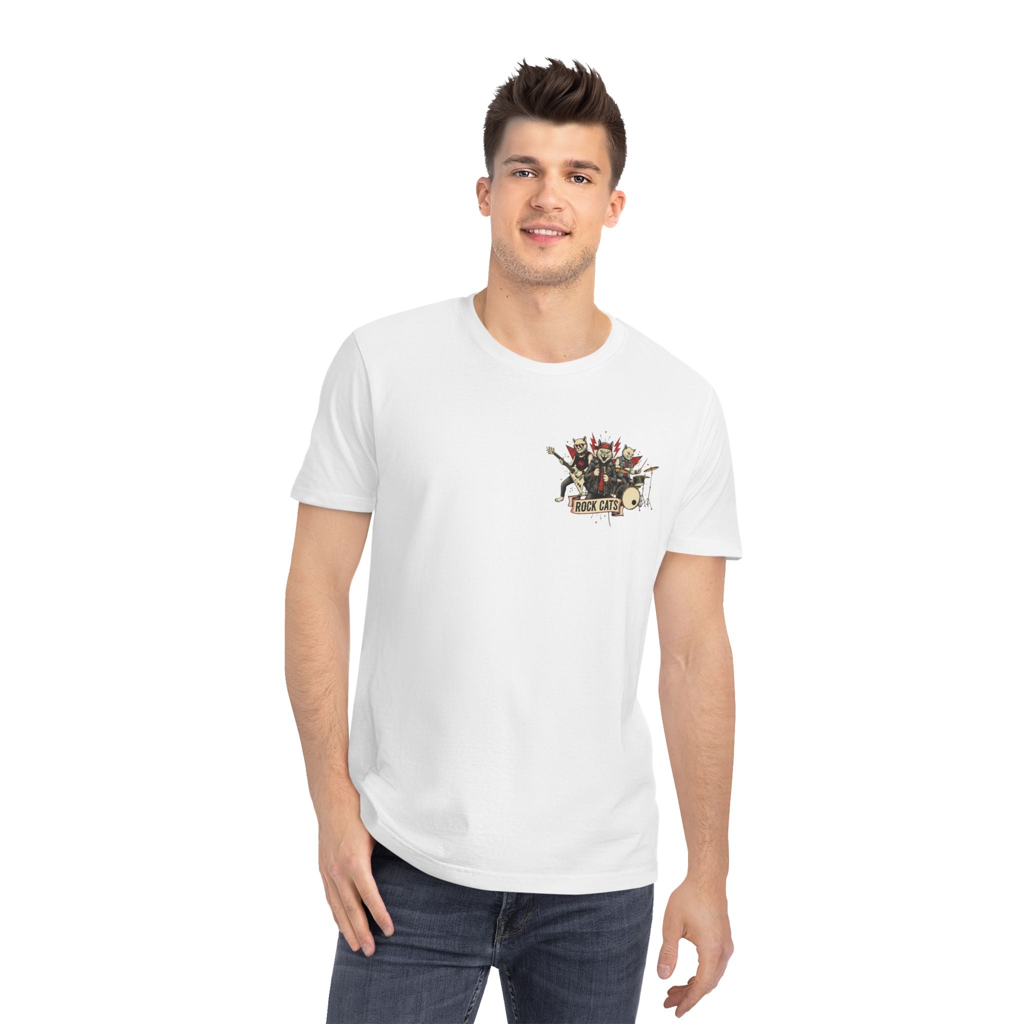 Rock Cats T-Shirt — Retro Band Cat Graphic Tee
