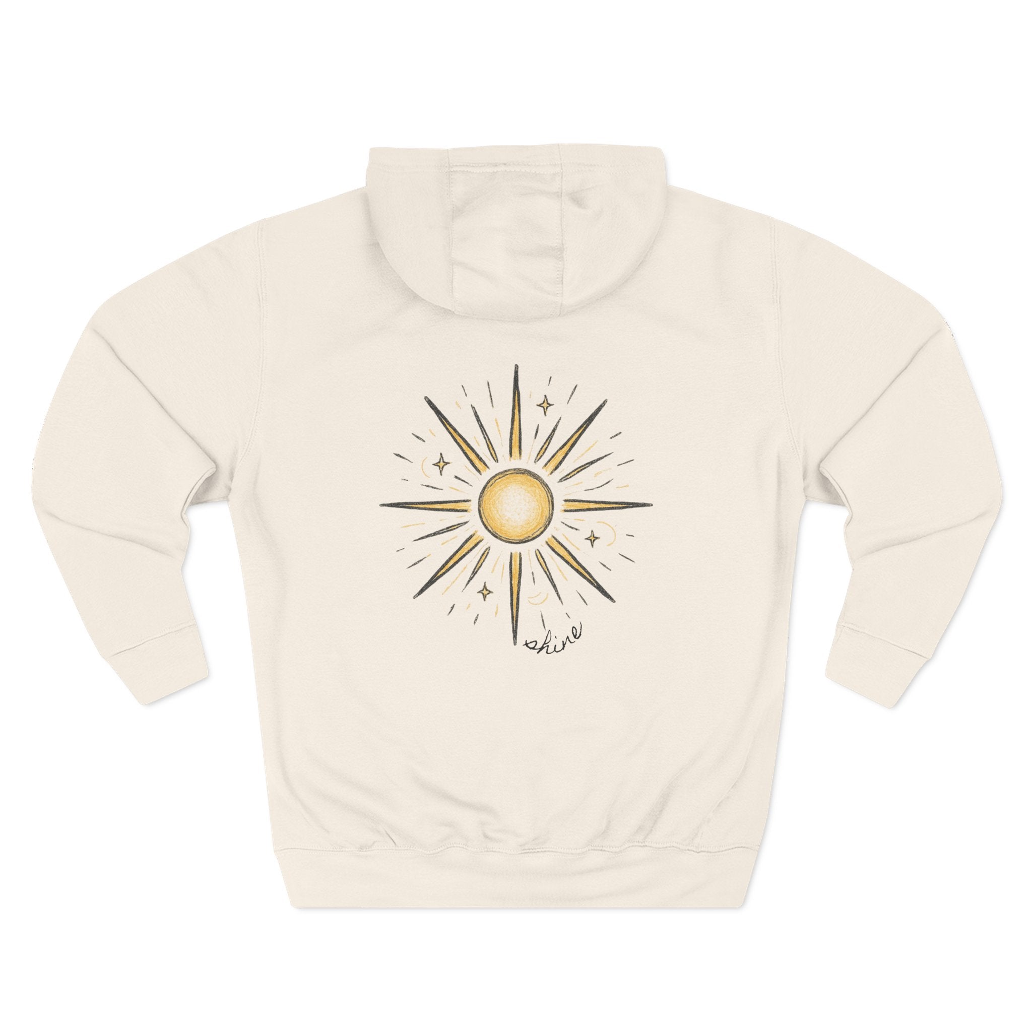 Hoodie — "Shine" Starburst Fleece Pullover