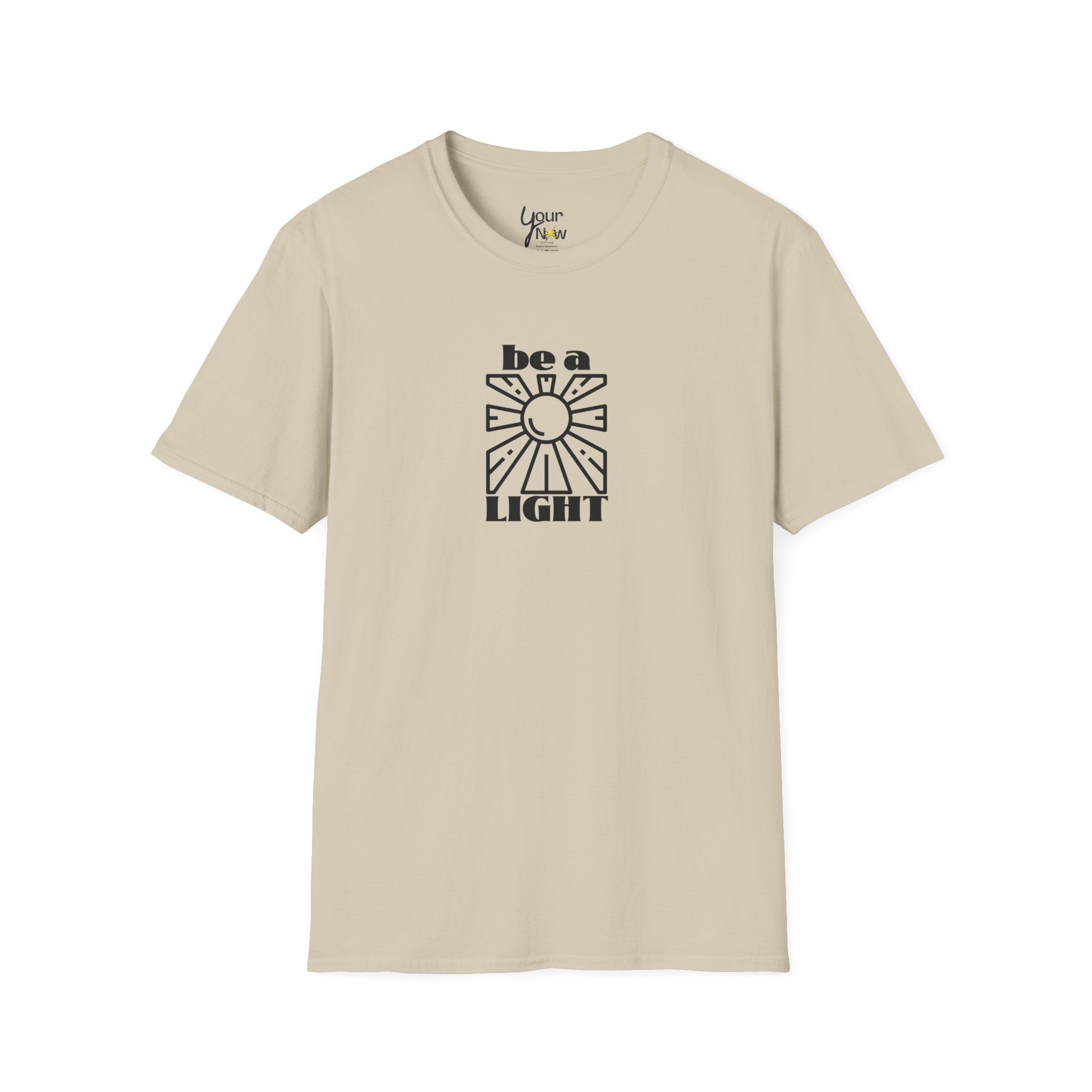 Be a Light T-Shirt — Retro Sun Positive Message Tee
