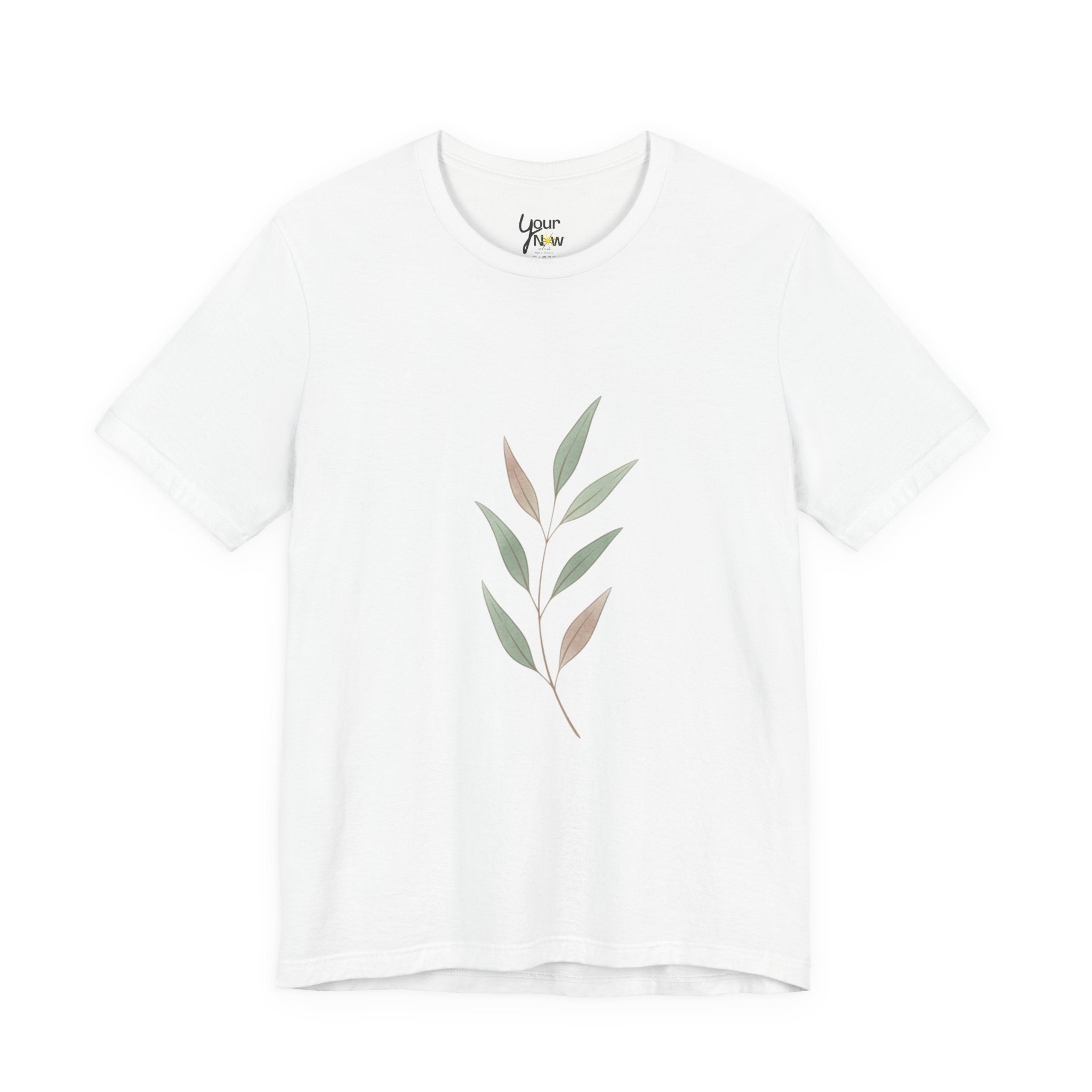 Minimal Botanical Tee | Quiet Luxury, Neutral Minimalist