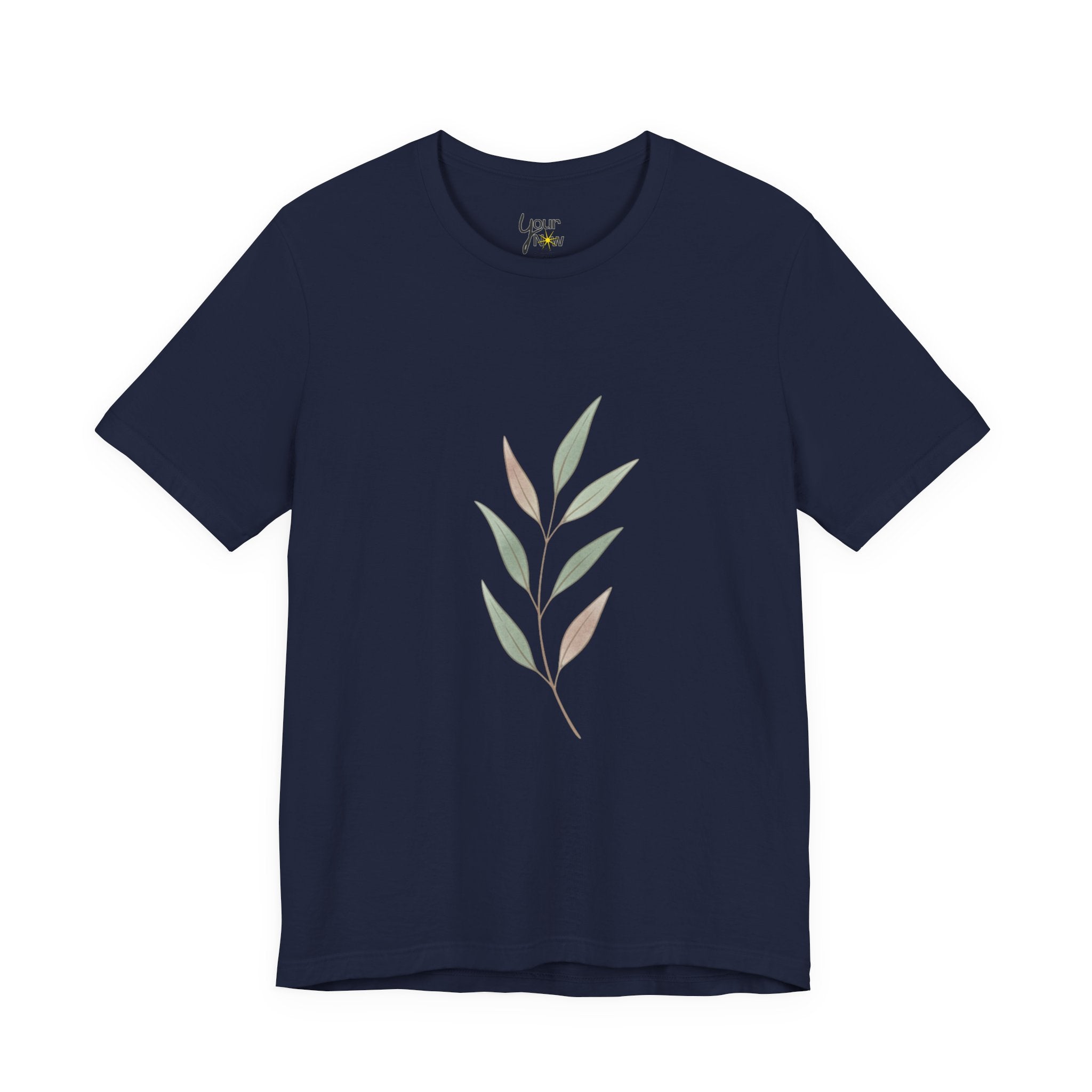 Minimal Botanical Tee | Quiet Luxury, Neutral Minimalist