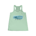 Flow Watercolor Waves Racerback Tank