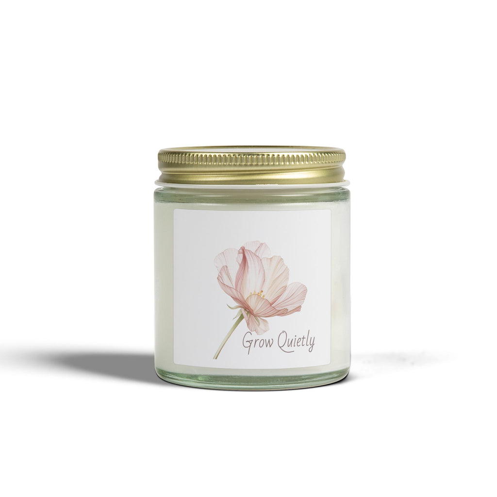 Grow Quietly Lavender Candle — Scented Coconut Apricot Wax (4oz, 9oz)