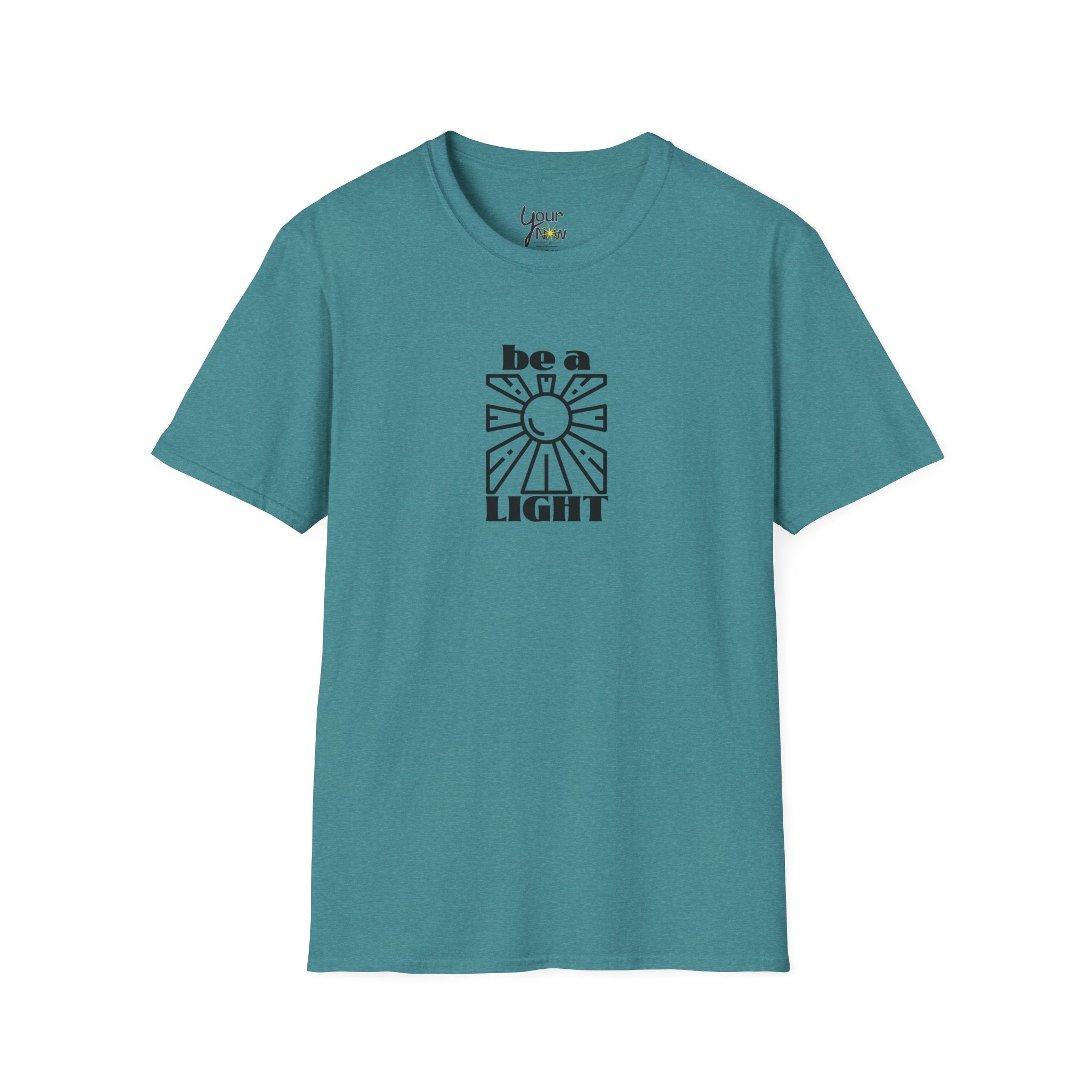 Be a Light T-Shirt — Retro Sun Positive Message Tee