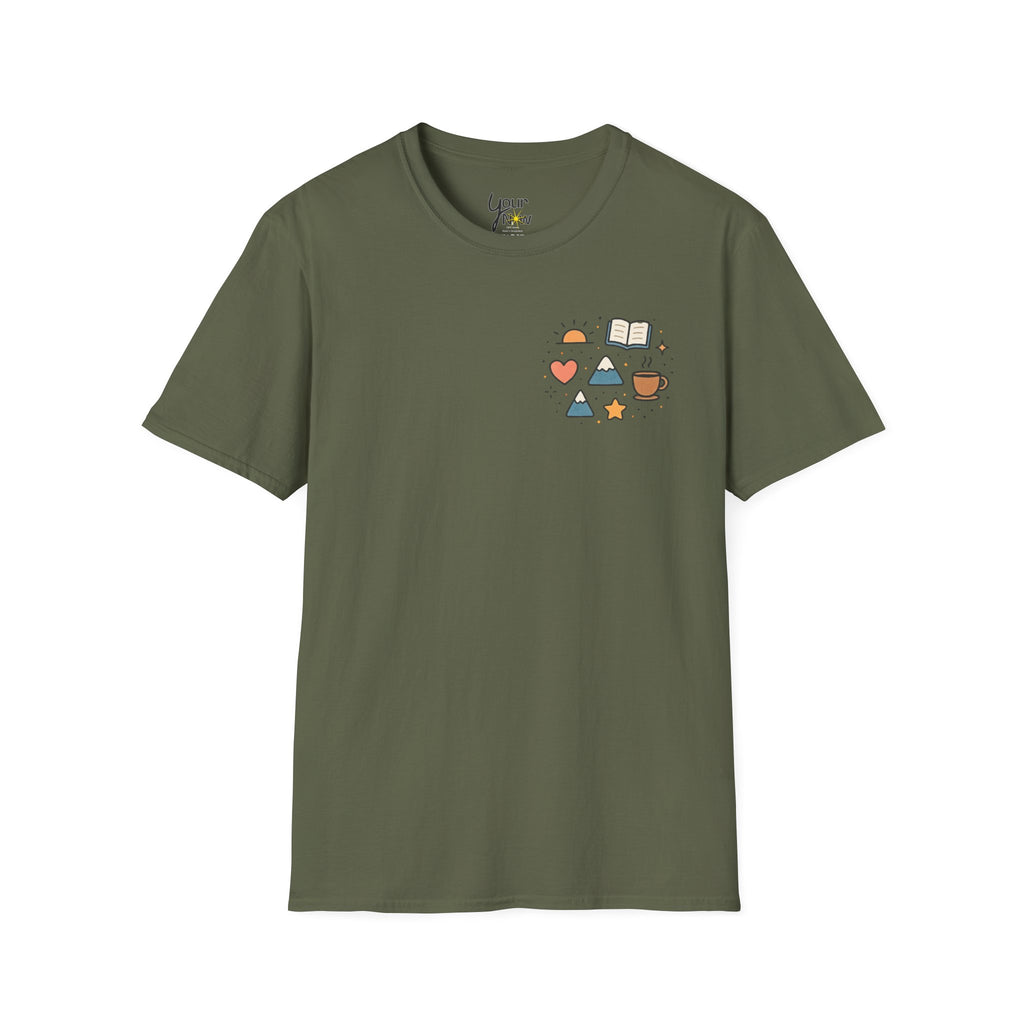 Cheat on Your Therapist T‑Shirt — Funny Mental Health‑Humor Tee with Coffee & Books Design