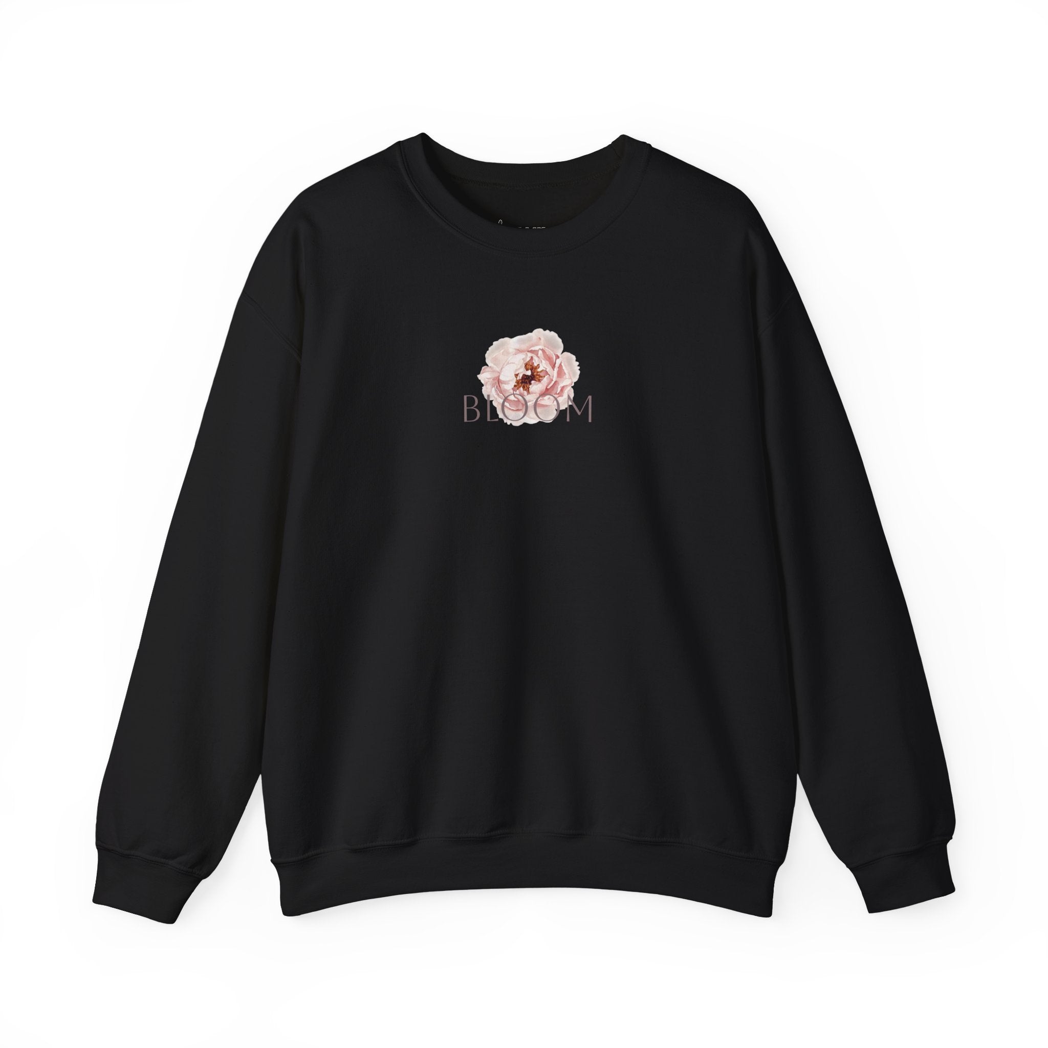 Bloom Floral Crewneck Sweatshirt — Women's Pastel Rose Graphic