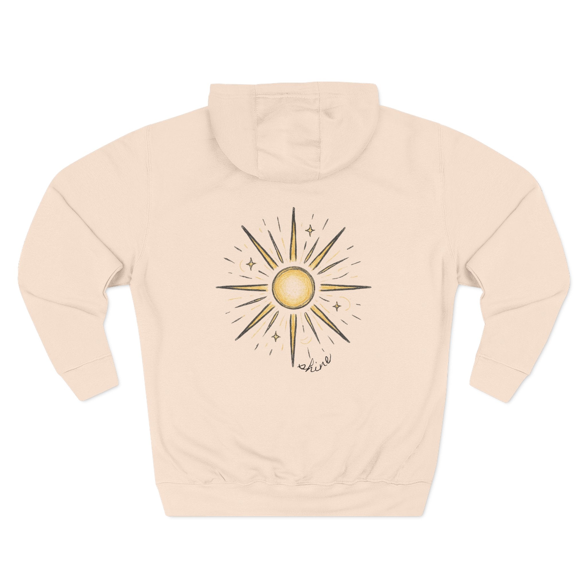 Hoodie — "Shine" Starburst Fleece Pullover