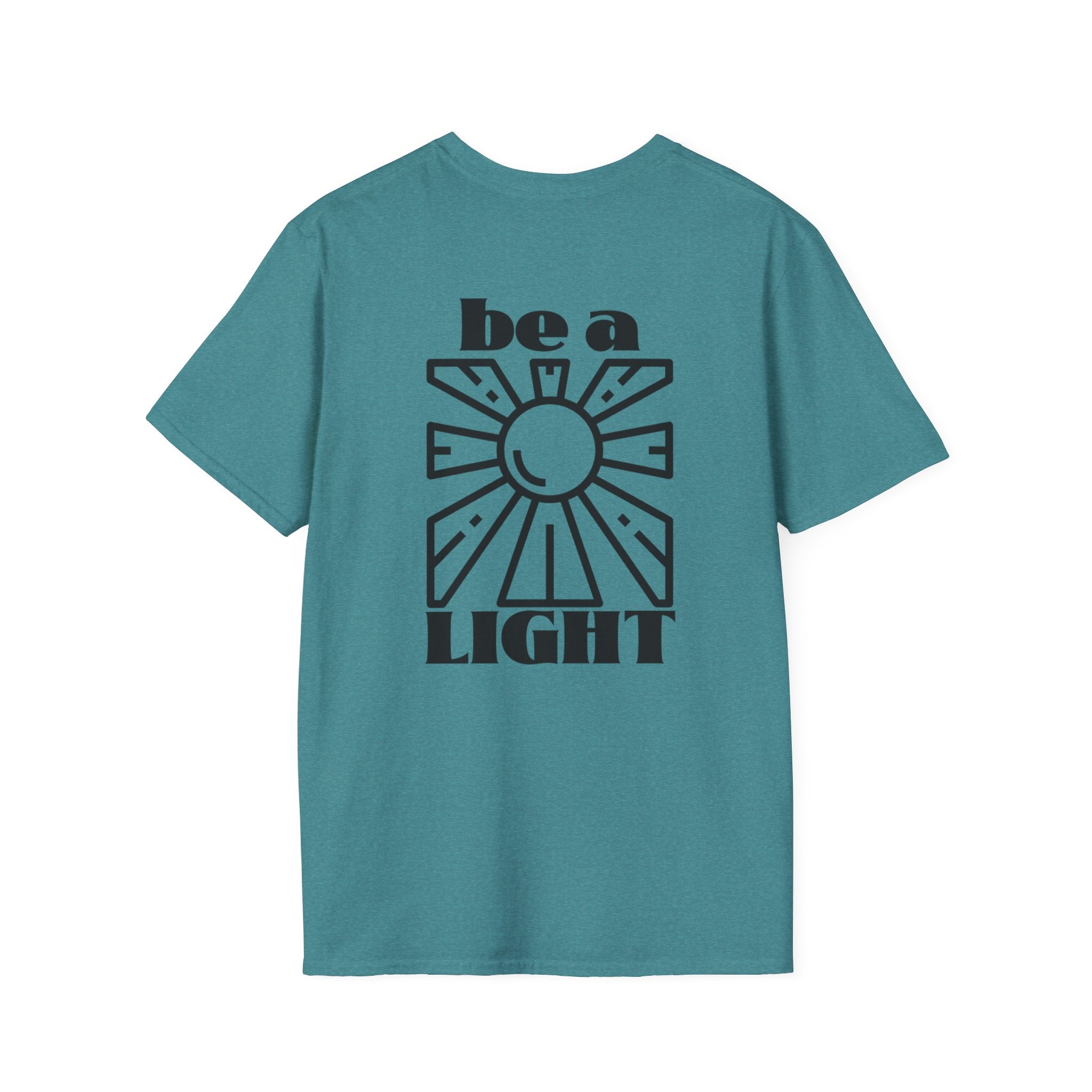 Be a Light T-Shirt — Retro Sun Positive Message Tee