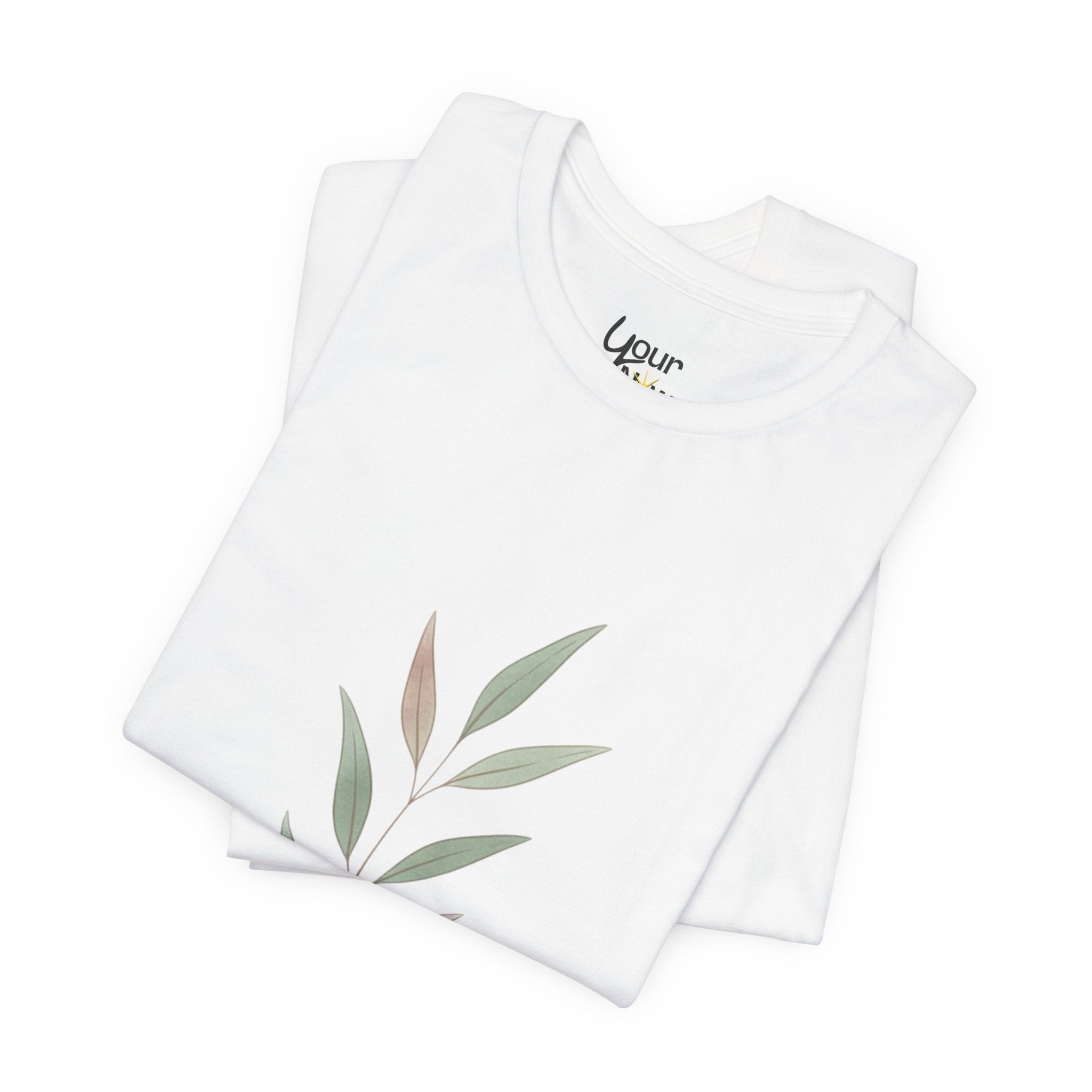 Minimal Botanical Tee | Quiet Luxury, Neutral Minimalist