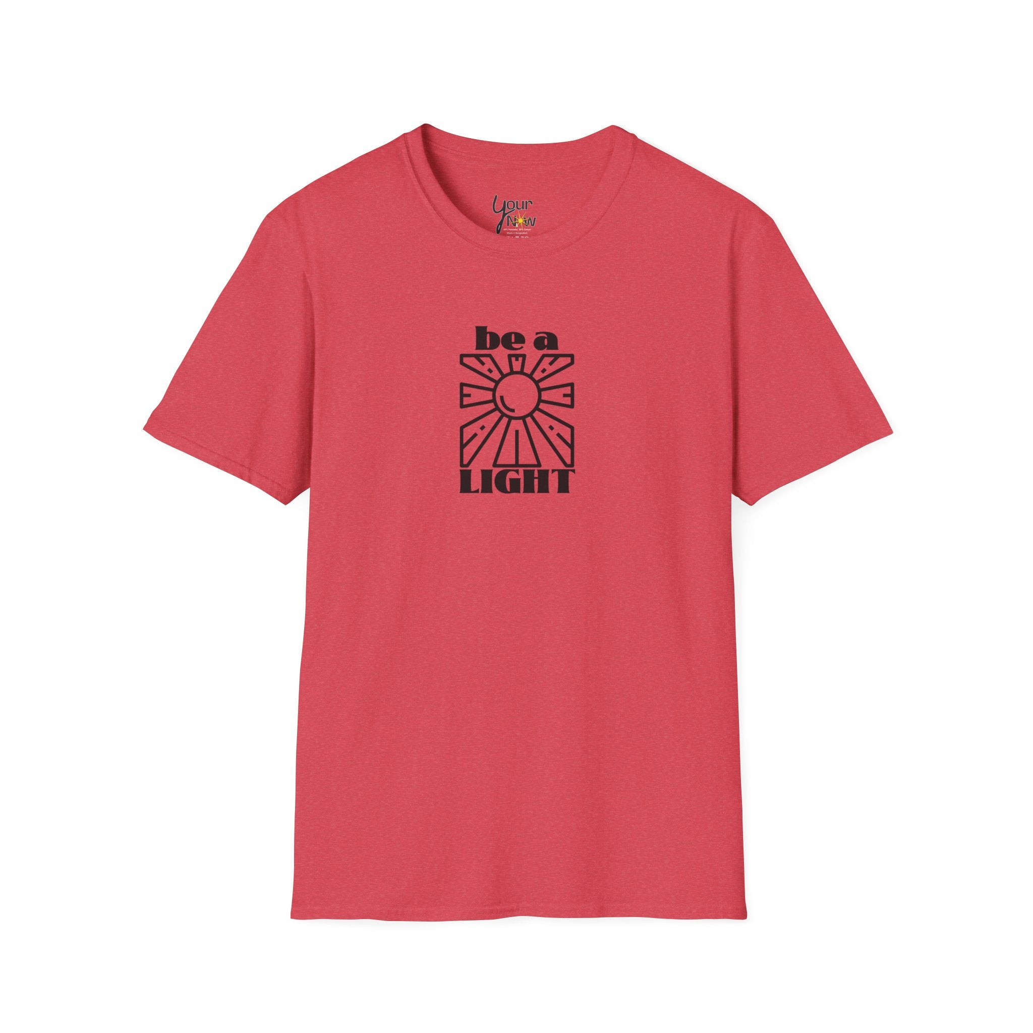 Be a Light T-Shirt — Retro Sun Positive Message Tee