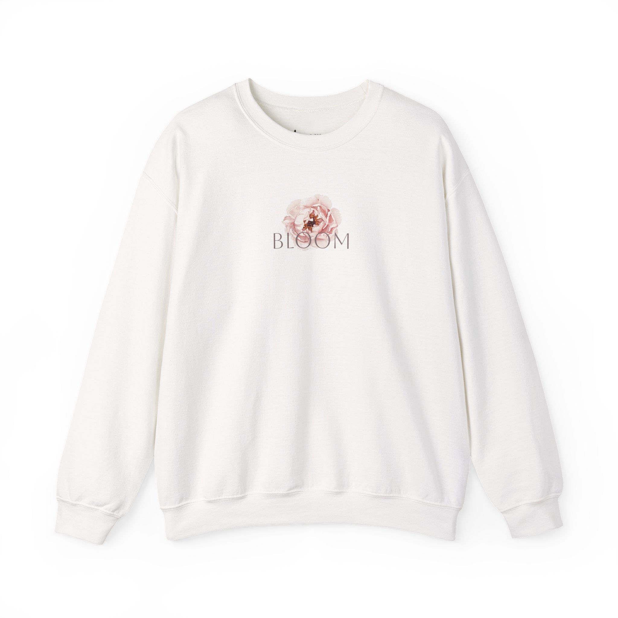 Bloom Floral Crewneck Sweatshirt — Women's Pastel Rose Graphic