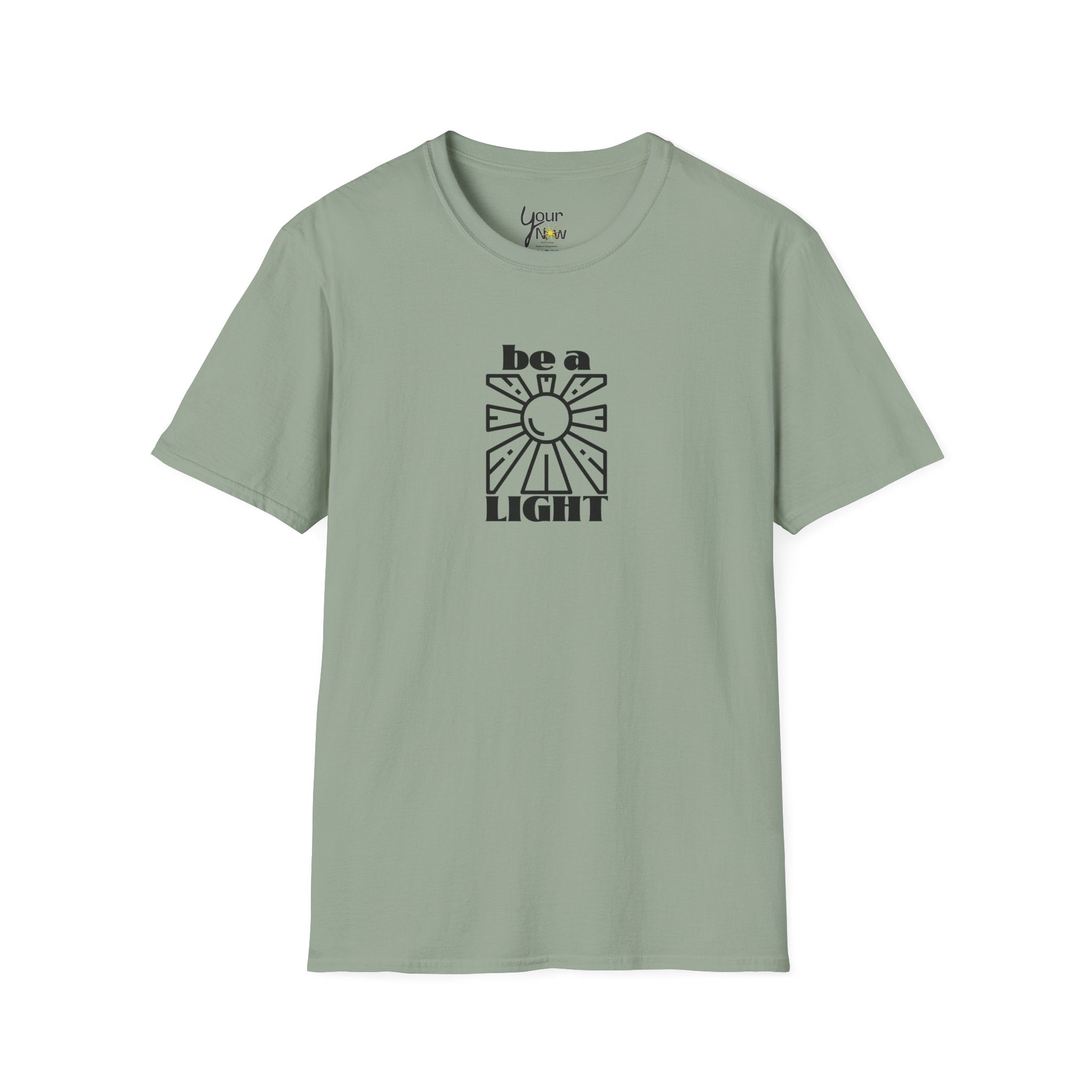 Be a Light T-Shirt — Retro Sun Positive Message Tee