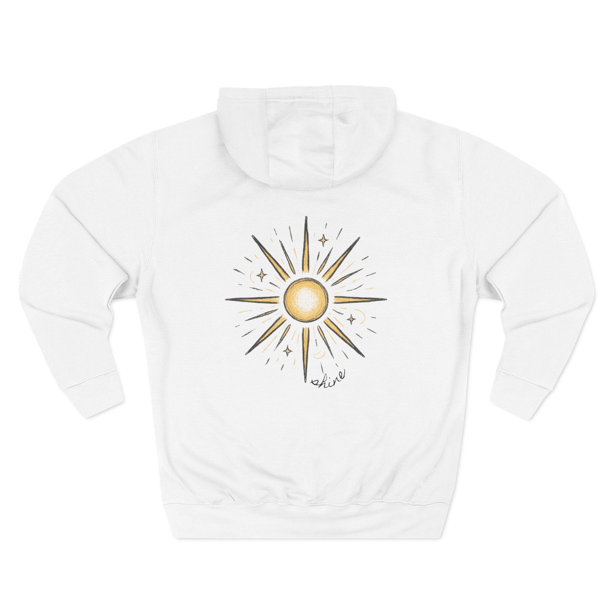 Hoodie — "Shine" Starburst Fleece Pullover