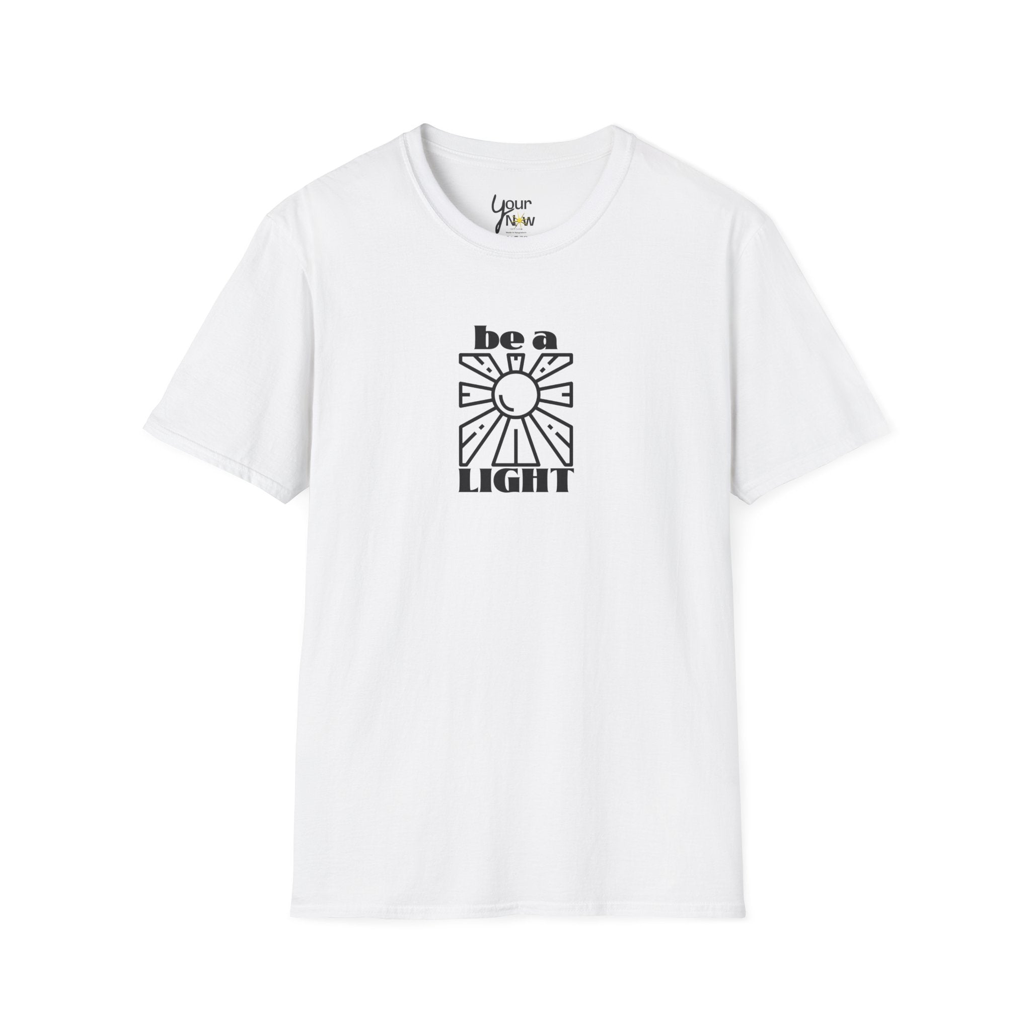 Be a Light T-Shirt — Retro Sun Positive Message Tee
