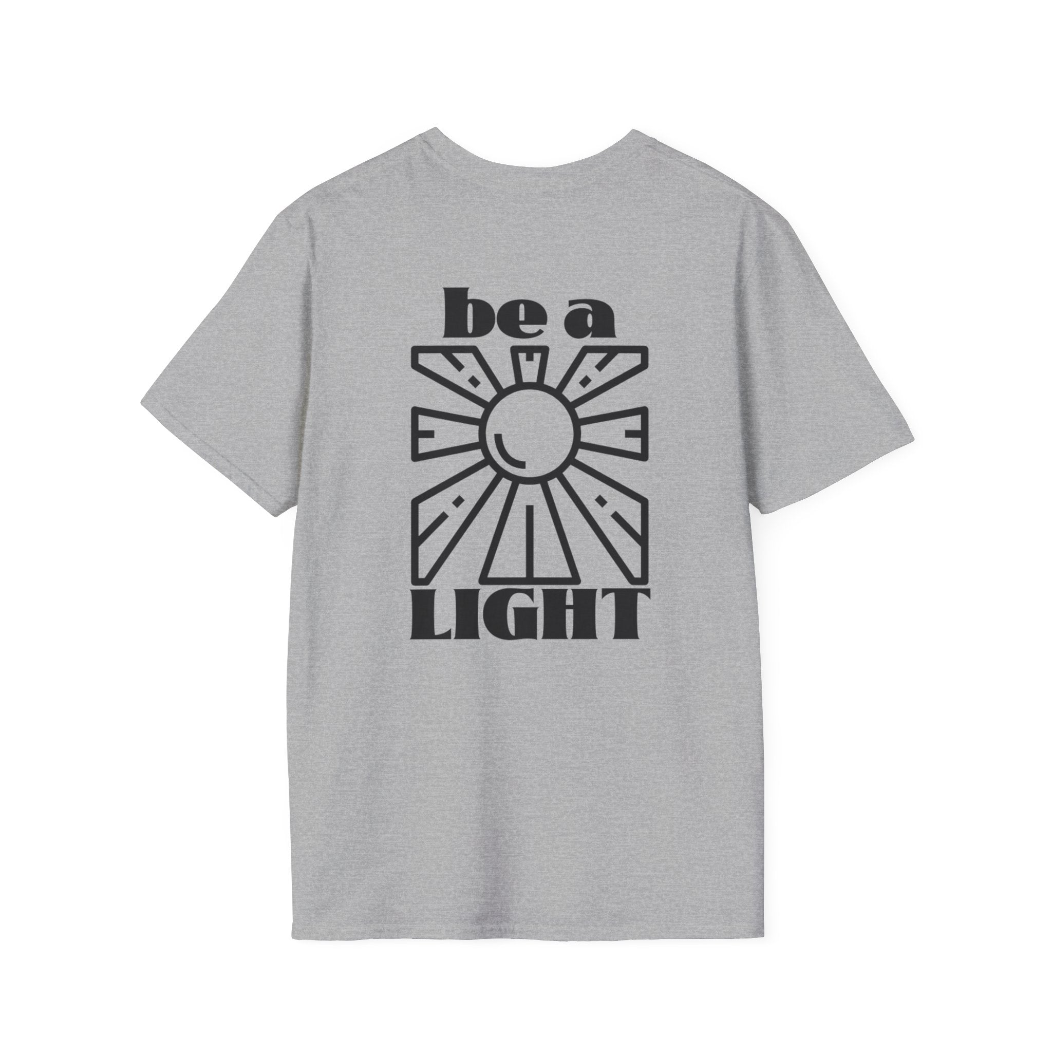 Be a Light T-Shirt — Retro Sun Positive Message Tee