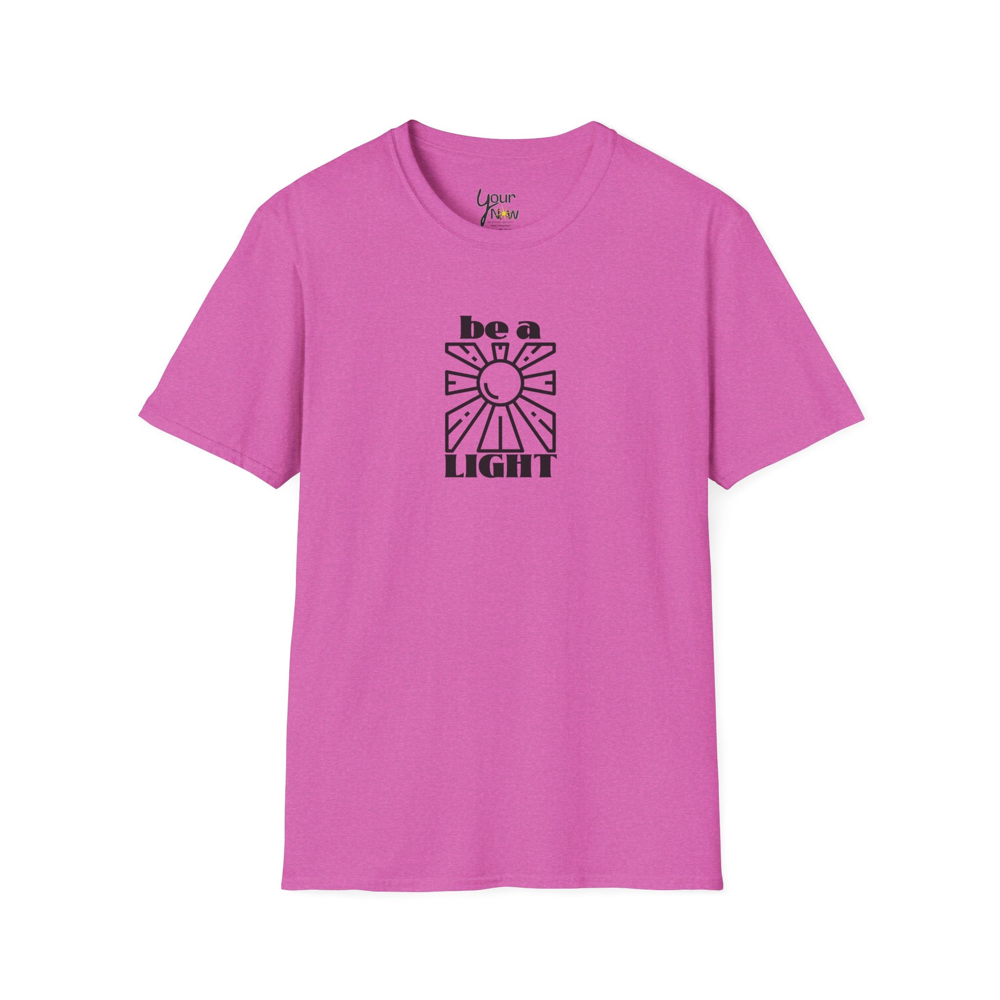 Be a Light T-Shirt — Retro Sun Positive Message Tee