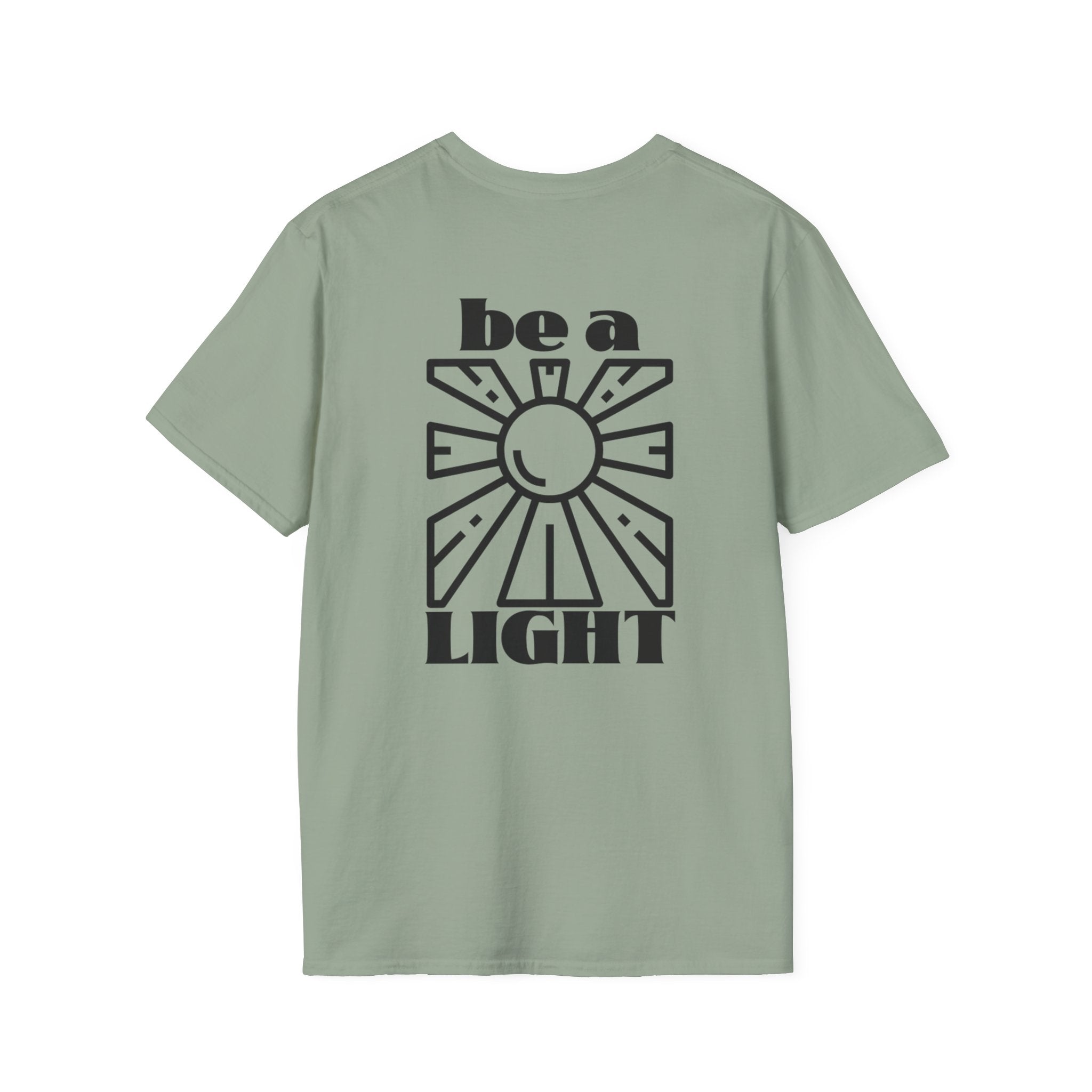 Be a Light T-Shirt — Retro Sun Positive Message Tee