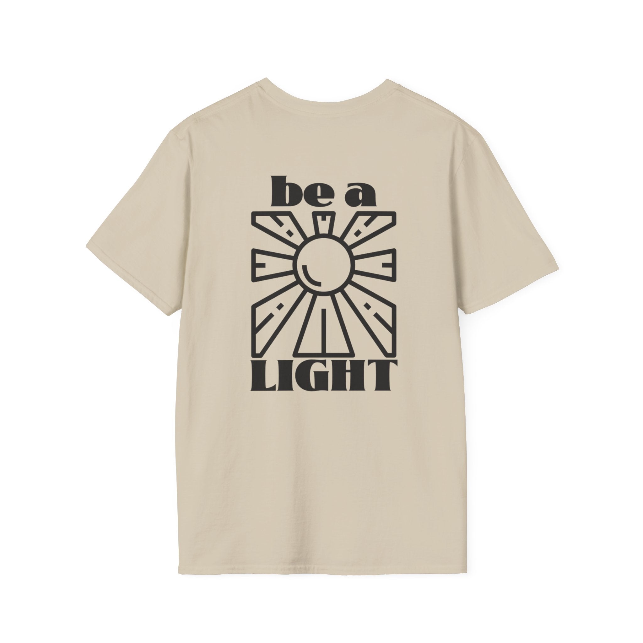 Be a Light T-Shirt — Retro Sun Positive Message Tee