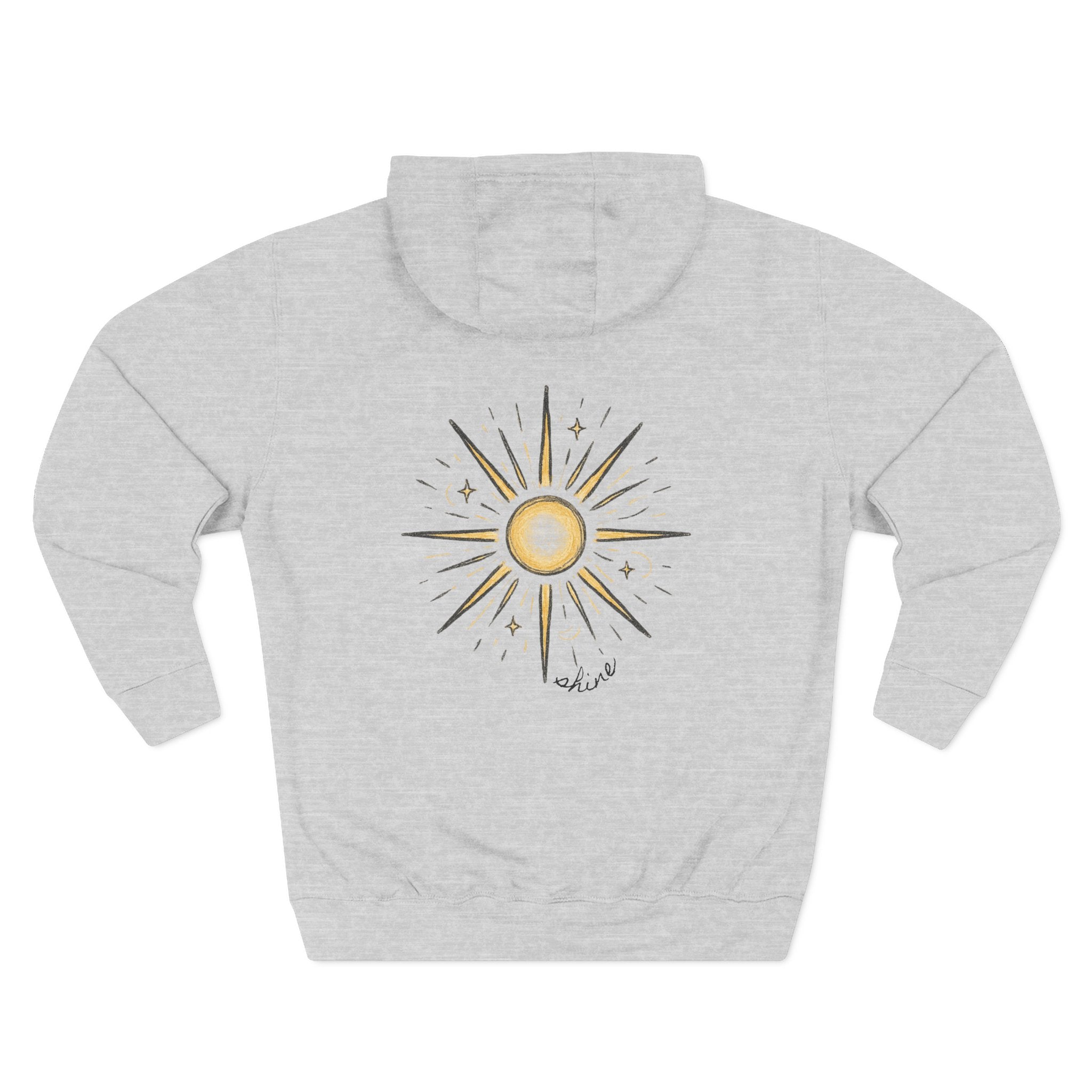 Hoodie — "Shine" Starburst Fleece Pullover