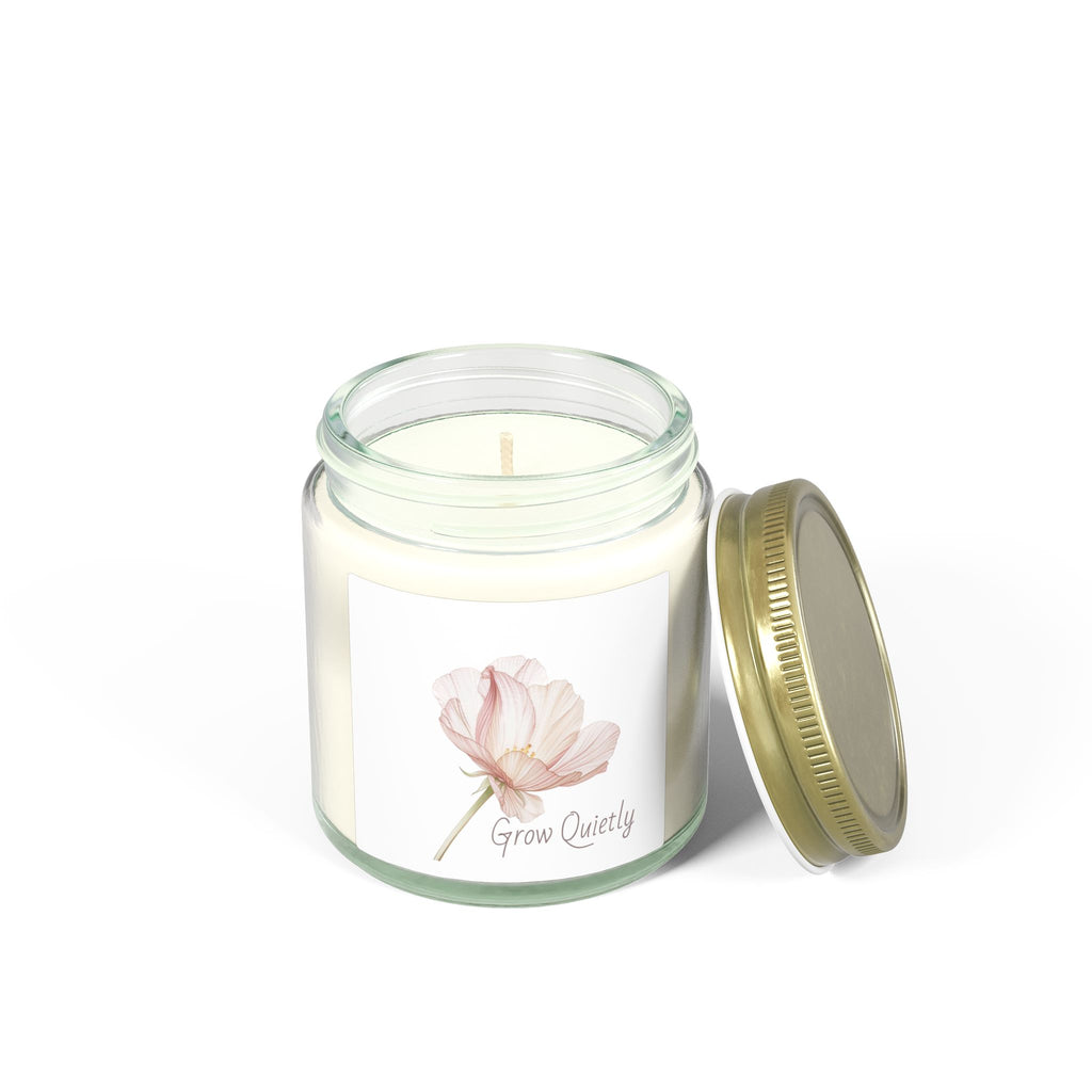Grow Quietly Lavender Candle — Scented Coconut Apricot Wax (4oz, 9oz)