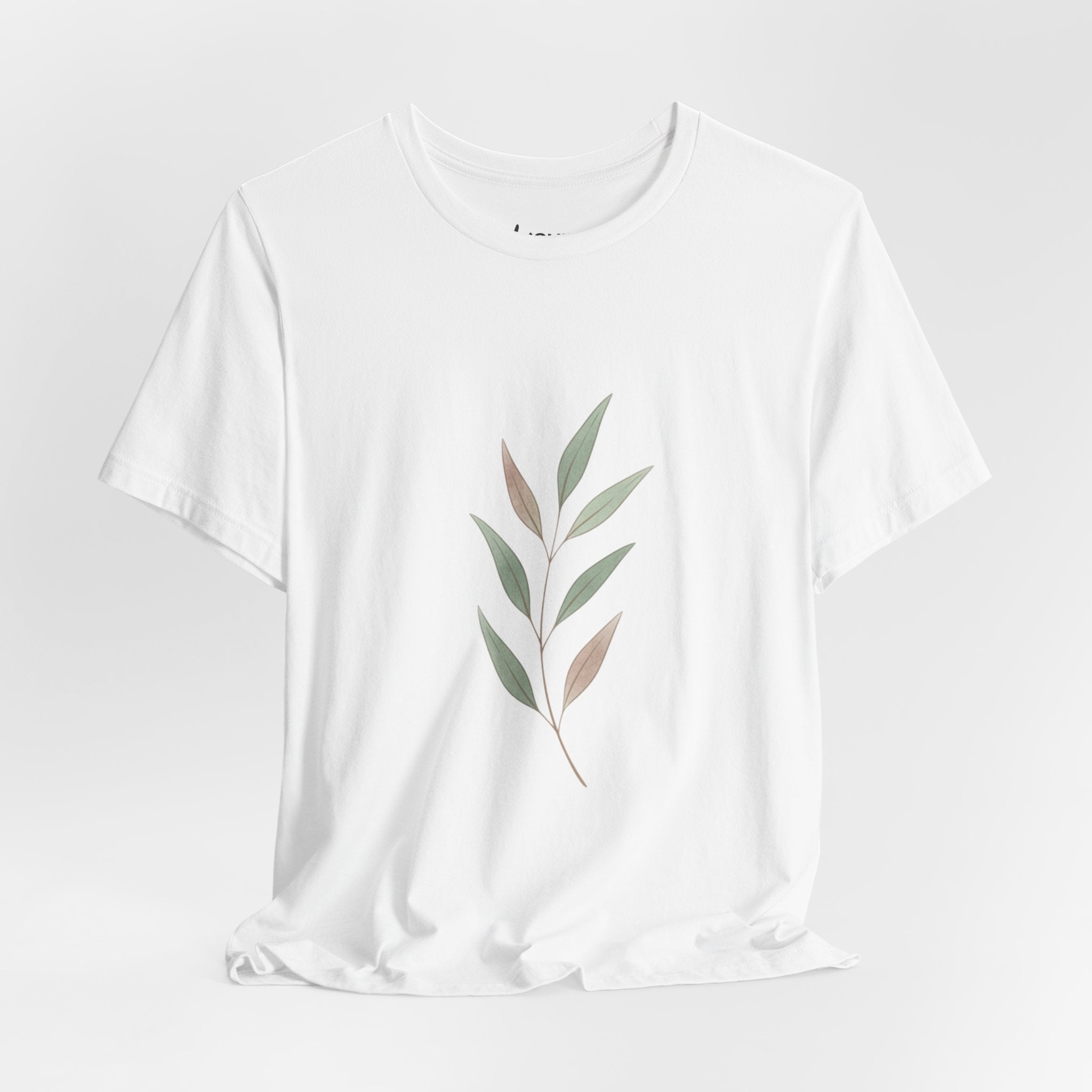 Minimal Botanical Tee | Quiet Luxury, Neutral Minimalist