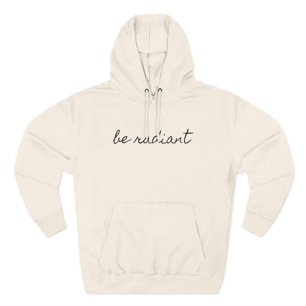 Hoodie — "Be Radiant" Starburst Fleece Pullover